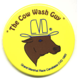 Official Cow Wash Guy Button - Moooo