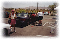 Just look at that happy customer in the pink shorts.